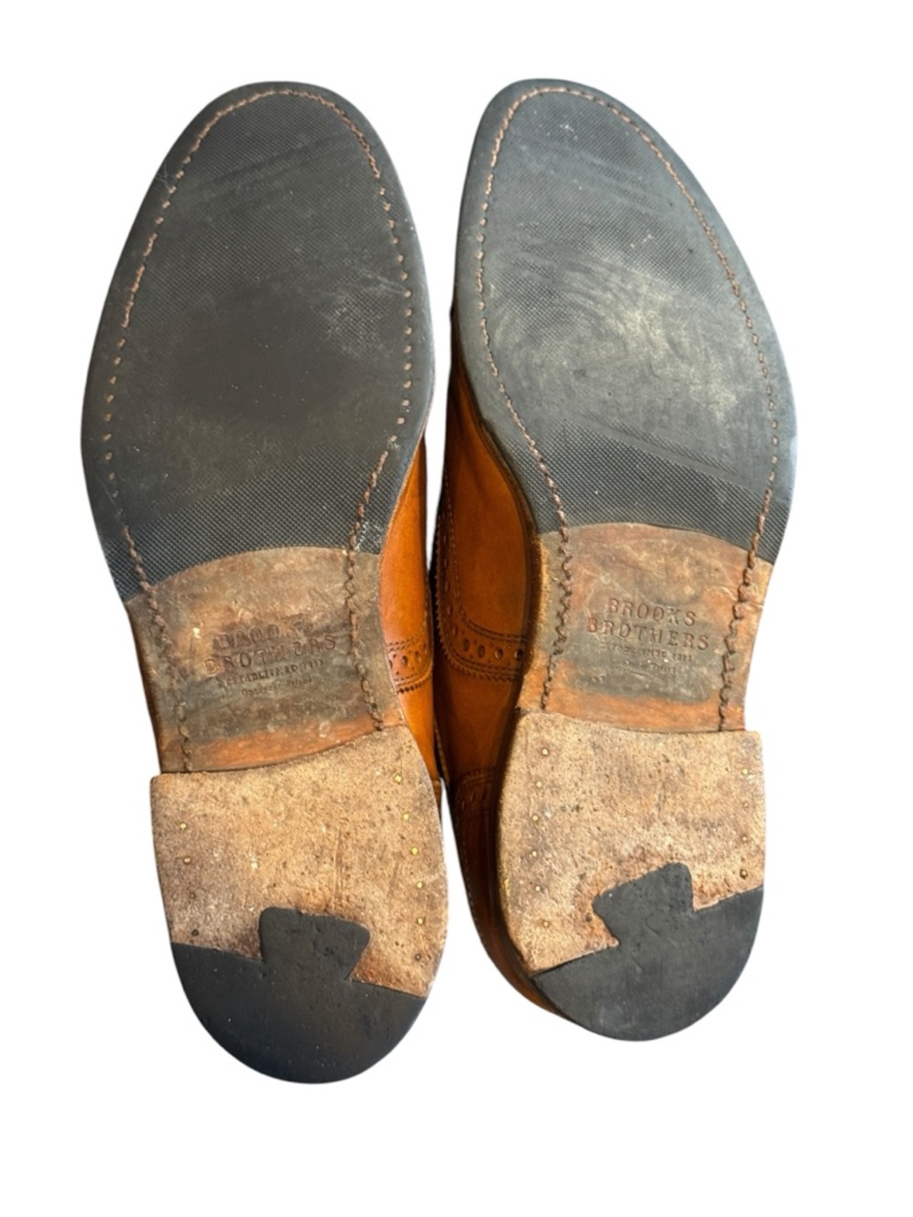 Brooks Brothers Tan Leather Brogue Oxfords - Picture 10 of 10
